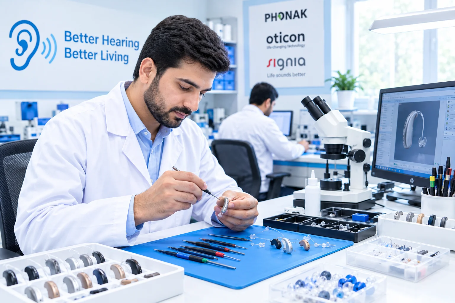 Audiologist providing hearing test in Pakistan